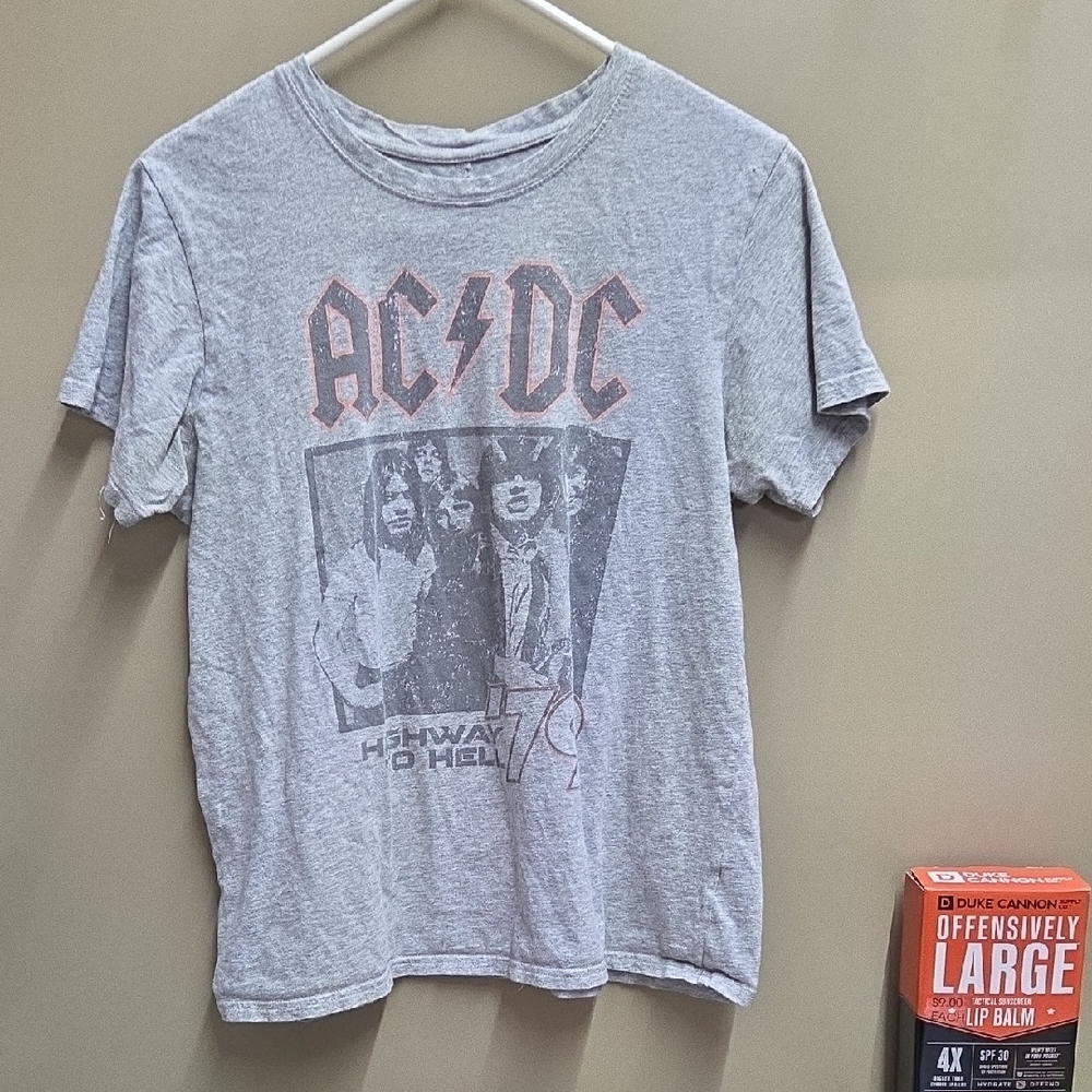 AC/DC Vintage Gray Kids Tee